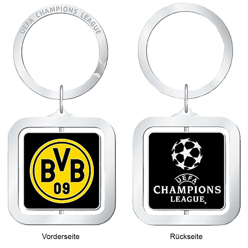 Borussia Dortmund BVB Schlüsselanhänger Würfel - Offizielles Fan Artikel