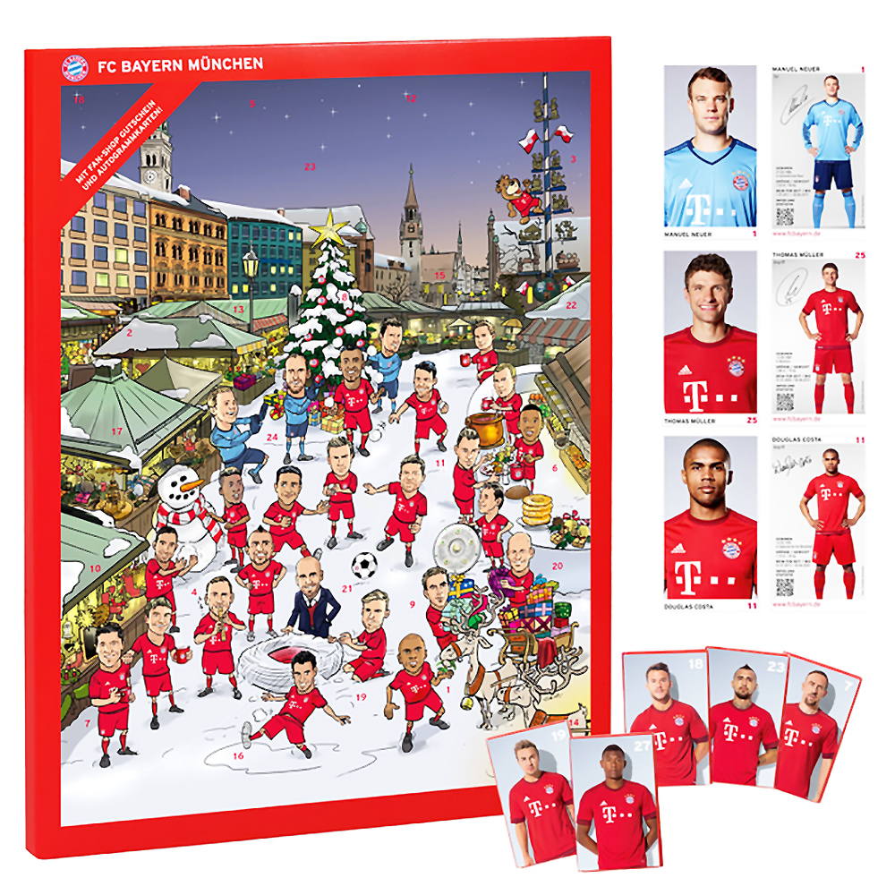 FC Bayern München Adventskalender 2015 100 g / € 8,08