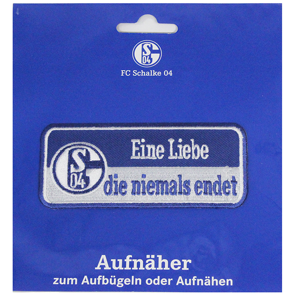 FC Schalke 04 Aufnäher Aufbügler Eine Liebe die niemals endet Neu eBay