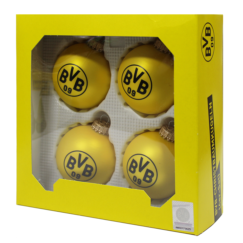 BVB Christbaumkugeln 4erSet